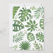 Wild One Safari Oerwoud Eerste 1e Verjaardag Kaart (Achterkant)