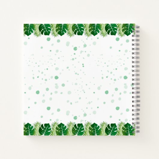 Wild One Safari Oerwoud First Birthday Guest Book Notitieboek (Achterkant)