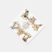 Wild One Safari Oerwoud Meisje Baby shower Servett Servet (Hoek)