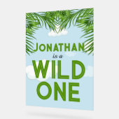 Wild One Safari Oerwoud Party Sign Acryl Bord (Hoek)