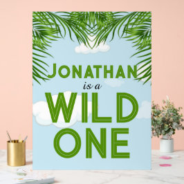Wild One Safari Oerwoud Party Sign Acryl Bord