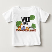 "WILD ONE" Safari, Oerwoud Theme First Birthday (Voorkant)