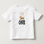Wild One Safari Oerwoud Tiger 1ste verjaardag Kinder Shirts (Voorkant)