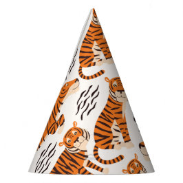 Wild One Safari Oerwoud Tiger Party Pet Feesthoedjes
