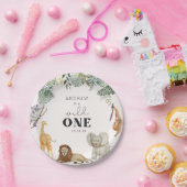 Wild One Safari papieren Borden Papieren Bordje (Feest)