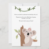 Wild One, Safari Party Dieren Verjaardag Kaart (Achterkant)