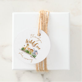 Wild One Safari Party Thankyou Bedankjes Labels