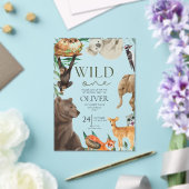 Wild one safari thema acryl eerste verjaardag uitnodigingen (Insitu (Huwelijk))