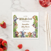 Wild One Safari Thema Baby shower Servet (Insitu)