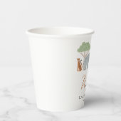 Wild One Safari Thema Party Cups Papieren Bekers (Voorkant)