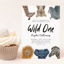 Wild One Safari Theme First Birthday Party