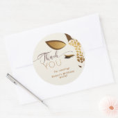 Wild one Safari verjaardag dank u Ronde Sticker (Envelop)