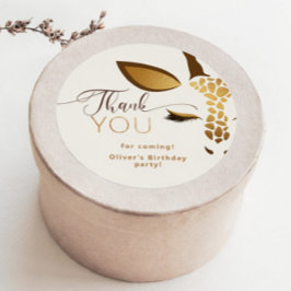 Wild one Safari verjaardag dank u Ronde Sticker