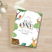 Wild One Safari Verjaardag Neutraal Kinder Oerwoud Kaart