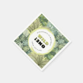 Wild One Safari Verjaardag Papier Servet (Hoek)