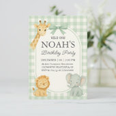 Wild One Safari Verjaardagskaart (Staand voorkant)