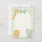 Wild One Safari Verjaardagskaart (Achterkant)