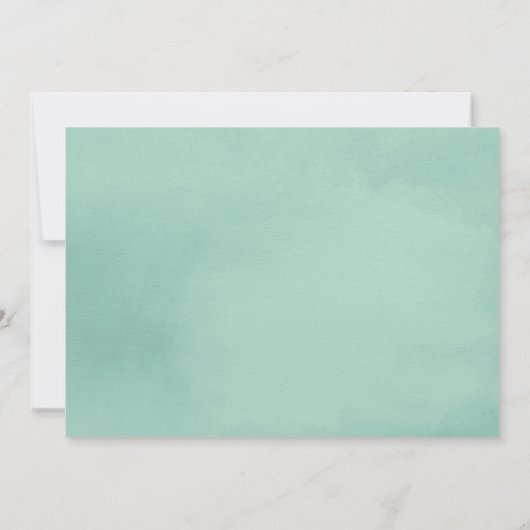 Wild One Safari Waterverf Baby shower Kaart (Achterkant)