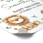 Wild One Safari Welkom Baby shower Poster (Hoek)