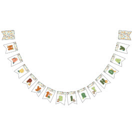 Wild One Safari Zoo Animal Birthday Party Vlaggetjes