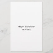 Wild One Safari zou ze liever Baby shower spelen (Achterkant)