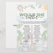 Wild One Safari zou ze liever Baby shower spelen (Voorkant / Achterkant)