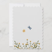 Wild One Schattige Elephant Floral Baby shower Kaart (Achterkant)