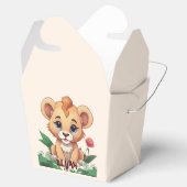 Wild One Schattige Lion Oerwoud Theme Bedankdoosjes (Geopend)