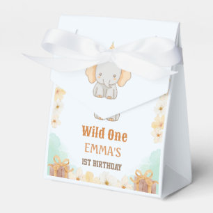 Wild One Schattigee olifant 1e verjaardag Bedankdoosjes