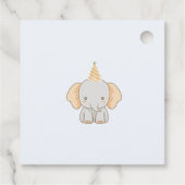 Wild One Schattigee olifant 1e verjaardag Bedankjes Labels (Achterkant)