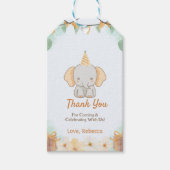 Wild One Schattigee olifant 1e verjaardag Cadeaulabel (Voorkant)