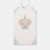 Wild One Schattigee olifant 1e verjaardag Cadeaulabel (Achterkant)