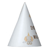 Wild One Schattigee olifant 1e verjaardag Feesthoedjes (Links)