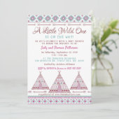 "Wild One"-stammenBaby shower Kaart (Staand voorkant)