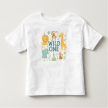 WILD ONE - T-shirt voor de 1e verjaardag voor peut