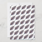 Wild One Teepee Birthday Invitation Kaart (Achterkant)