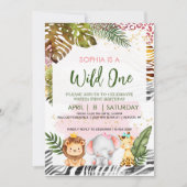 Wild One Theme Birthday Uitnodiging (Voorkant)