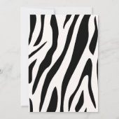 Wild One Tiger 1st Birthday Party Invitation Kaart (Achterkant)