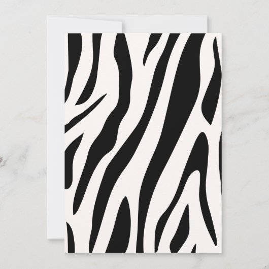 Wild One Tiger 1st Birthday Party Invitation Kaart (Achterkant)