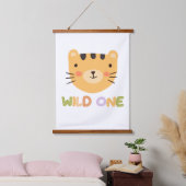 Wild One Tiger Baby Nursery Hangend Wandkleed (Slaapkamer)