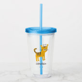 Wild One Tiger Cat Acryl Drinkbeker (Voorkant)
