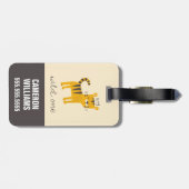 Wild One Tiger Cat Bagagelabel (Achterkant horizontaal)