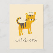 Wild One Tiger Cat Briefkaart (Voorkant)