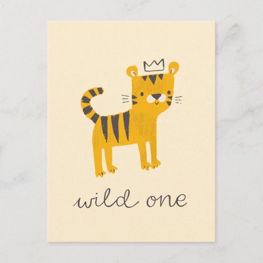 Wild One Tiger Cat Briefkaart (Voorkant)