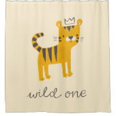 Wild One Tiger Cat Douchegordijn (Voorkant)