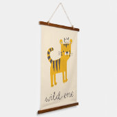 Wild One Tiger Cat Hangend Wandkleed (Gebogen)