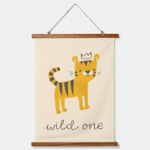 Wild One Tiger Cat Hangend Wandkleed