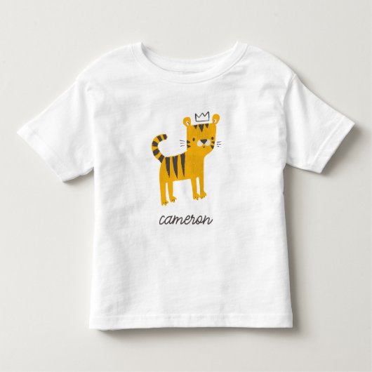 Wild One Tiger Cat Kinder Shirts (Voorkant)
