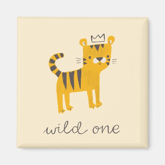 Wild One Tiger Cat Magneet (Voorkant)