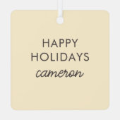 Wild One Tiger Cat Metalen Ornament (Achterkant)